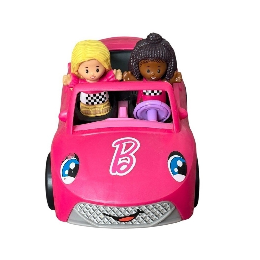 Fisher-Price Little People Barbie Convertible Car & 2 Figures